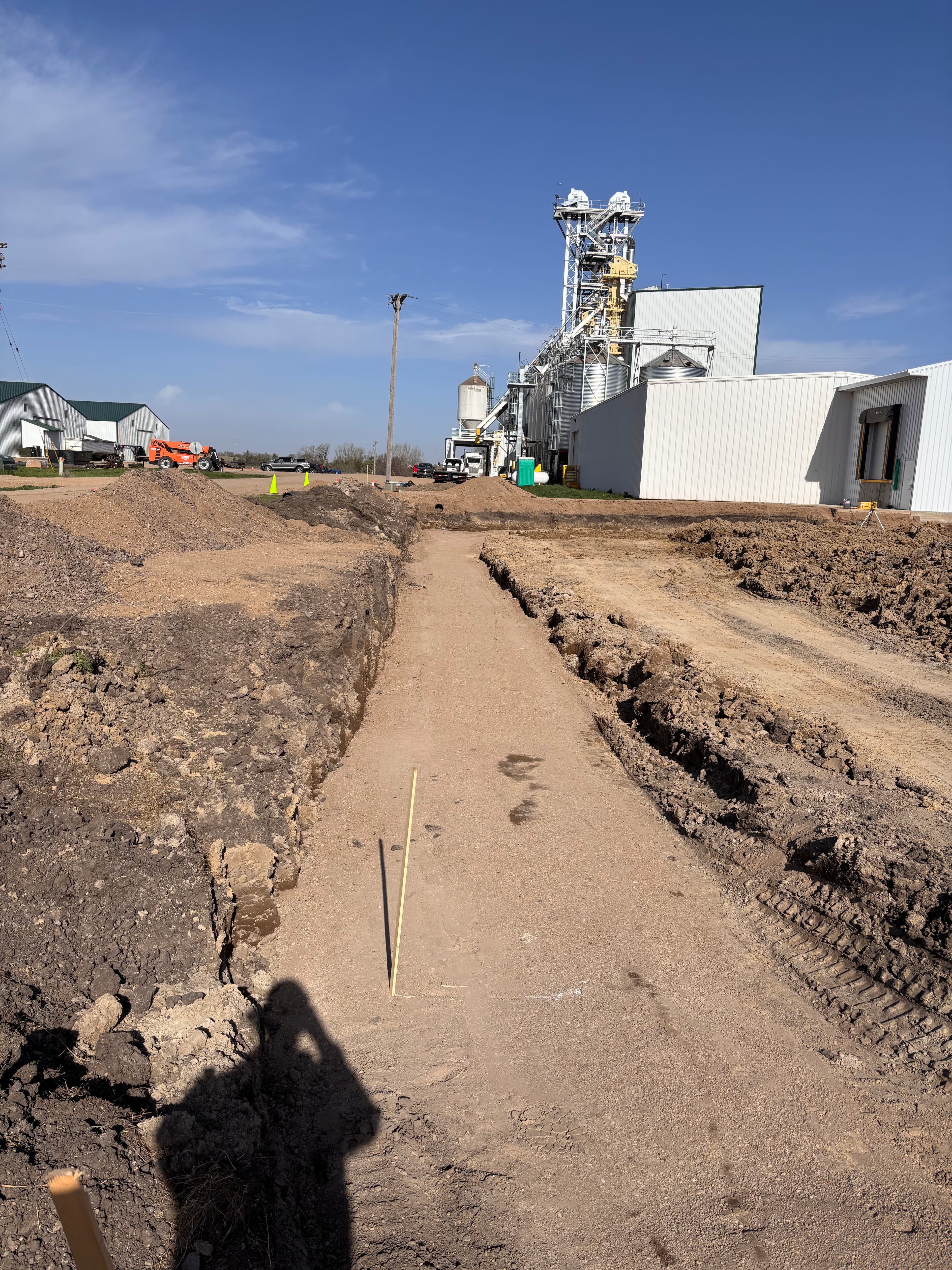 Project Edible Bean Storage Building Site Prep in Valley City image