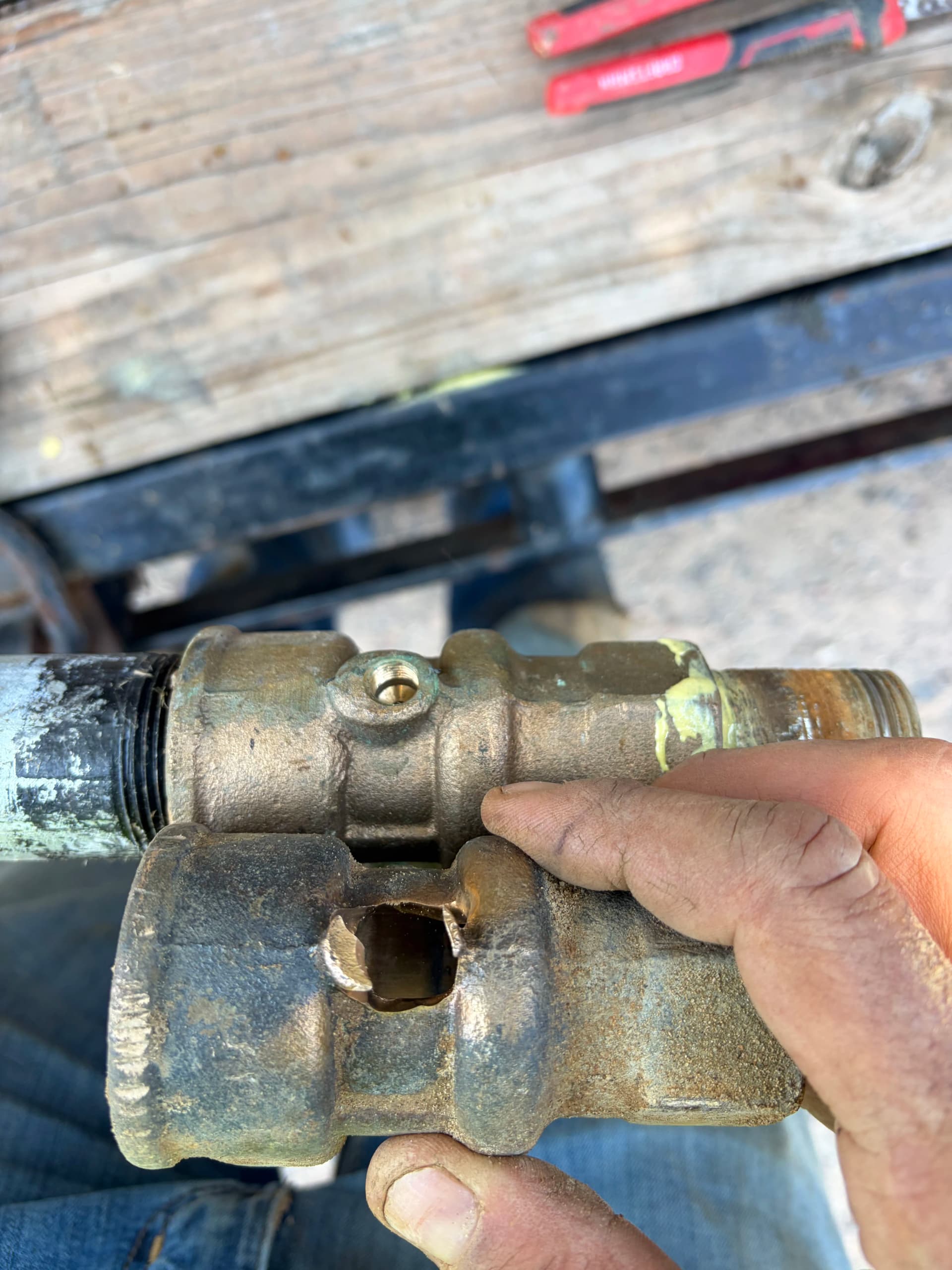 Gallery photos for What a Leaking Yard Hydrant Looks Like When It Goes Too Long: Image #1