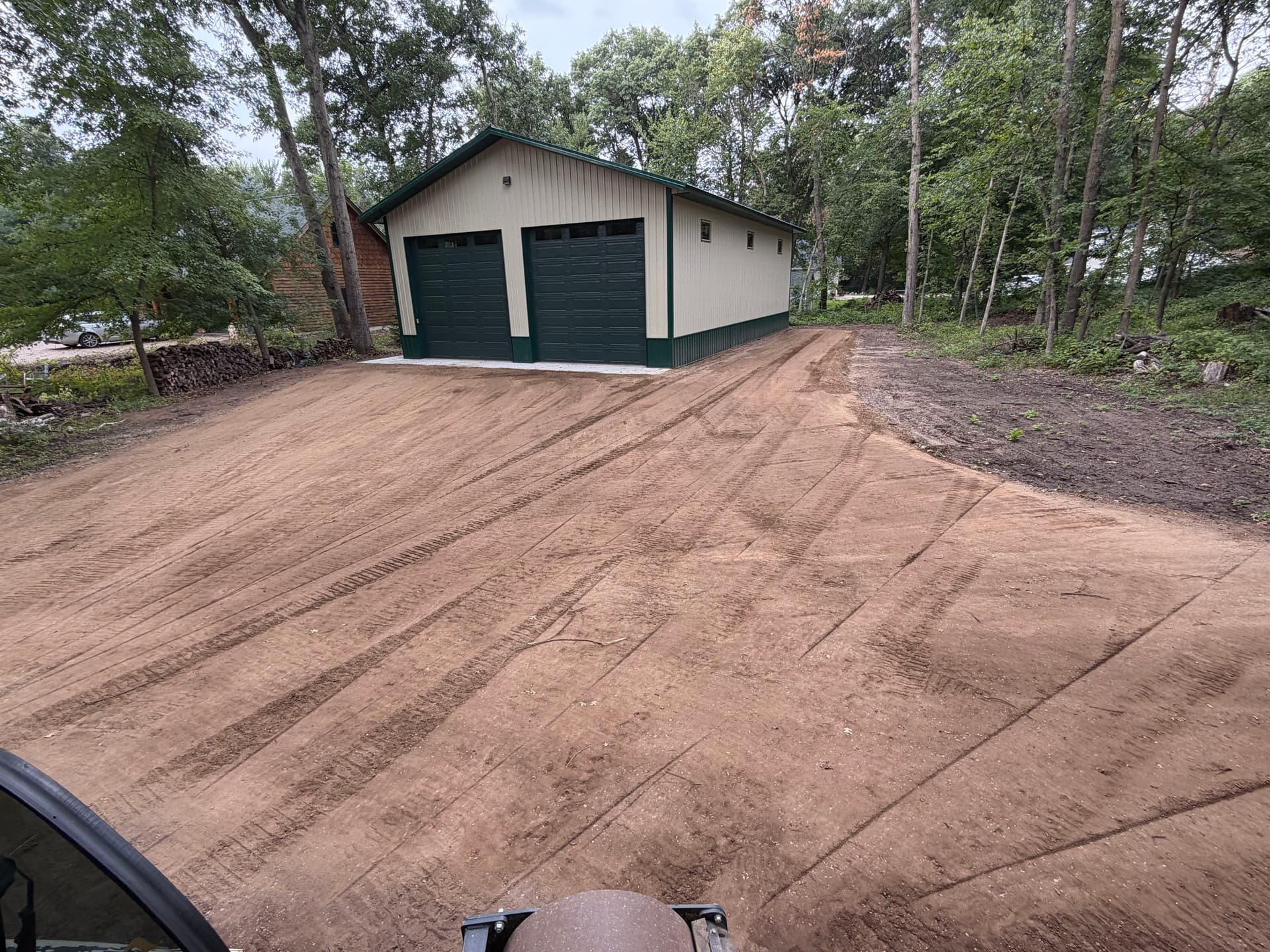 Pole Barn Pad Finished Right with Class 5 in Becker image