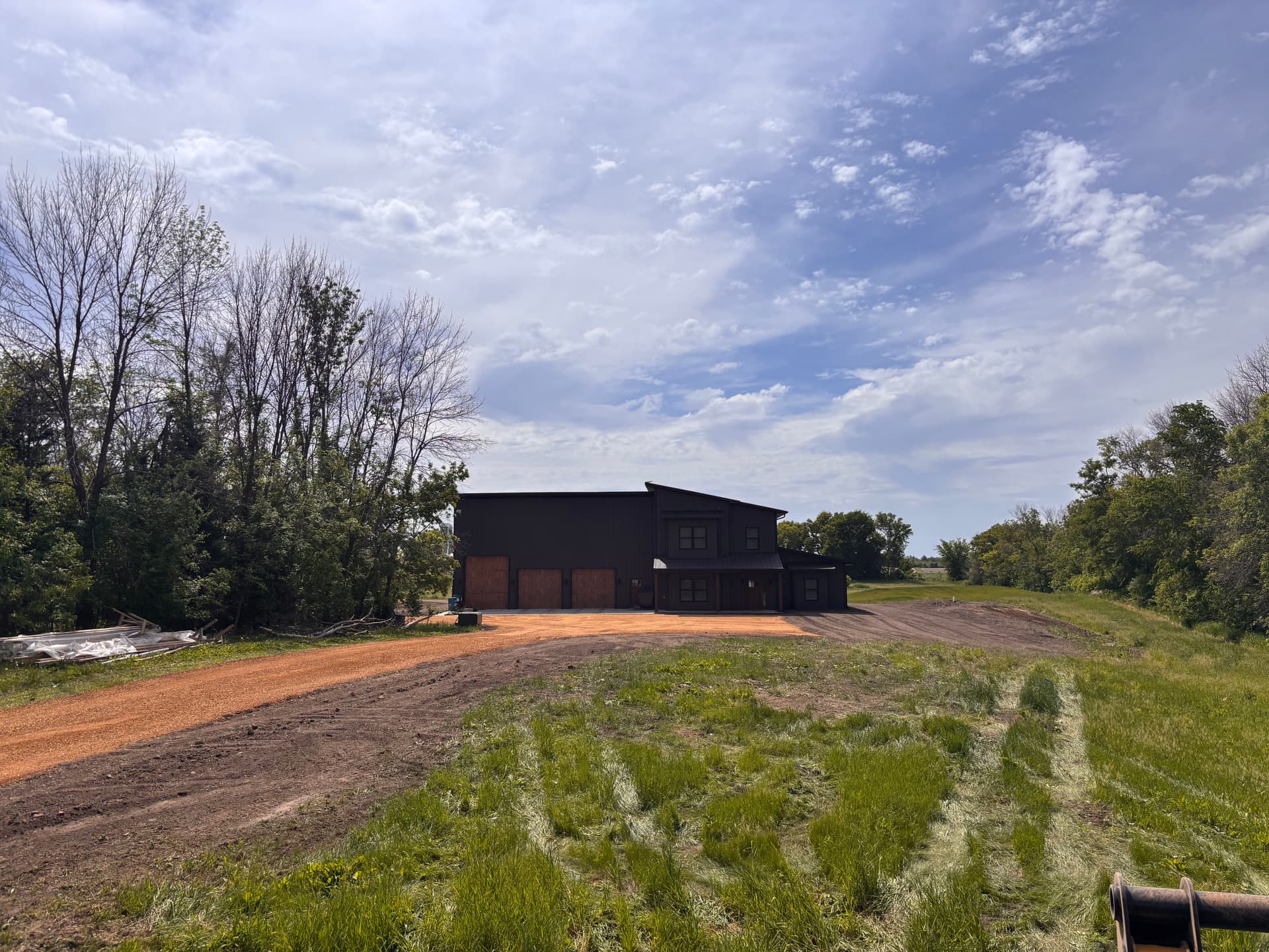 Gallery photos for Shakopee Barndominium Gets a 600-Foot Gravel Driveway and Full Site Prep: Image #1