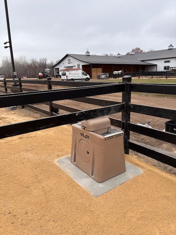 Gallery photos for Horse Barn Enhanced with New Classic Equine Ritchie Waterers in Isanti: Image #1