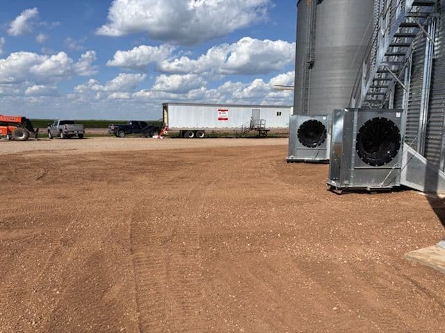 Precision Grain Bin Site Prep in Craven SD image