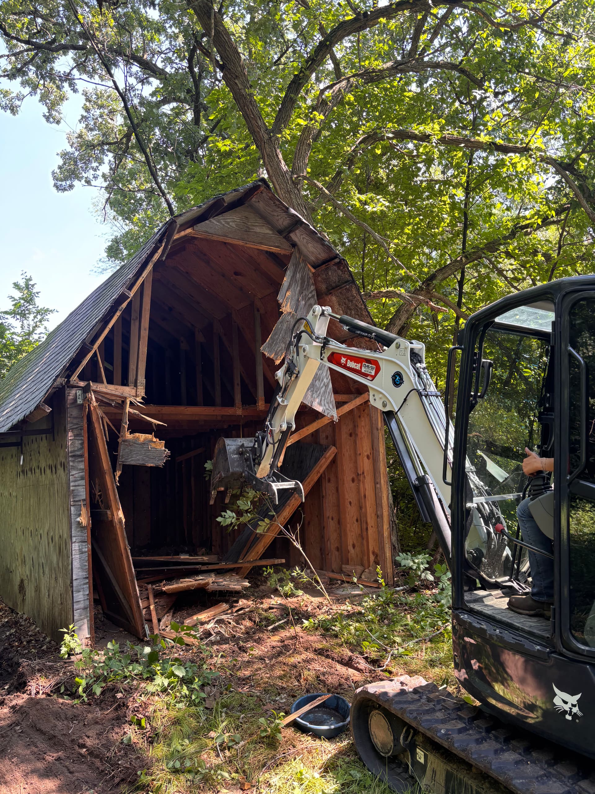 Gallery photos for Garage and Shed Demo Clears the Way in Otsego: Image #5