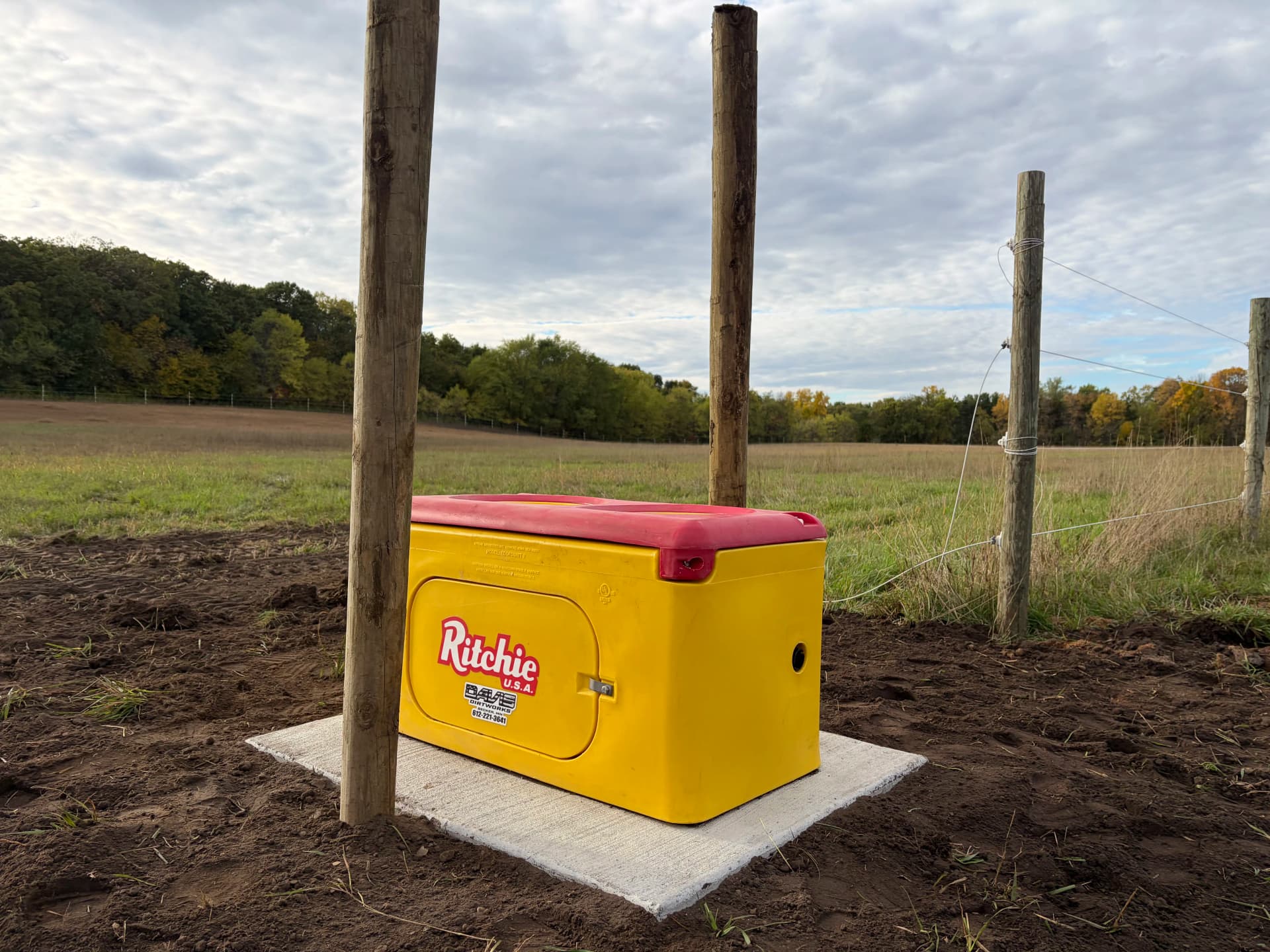 Ritchie EcoFount Waterer and Yard Hydrant Install at Westwind Shelters in Clearwater image