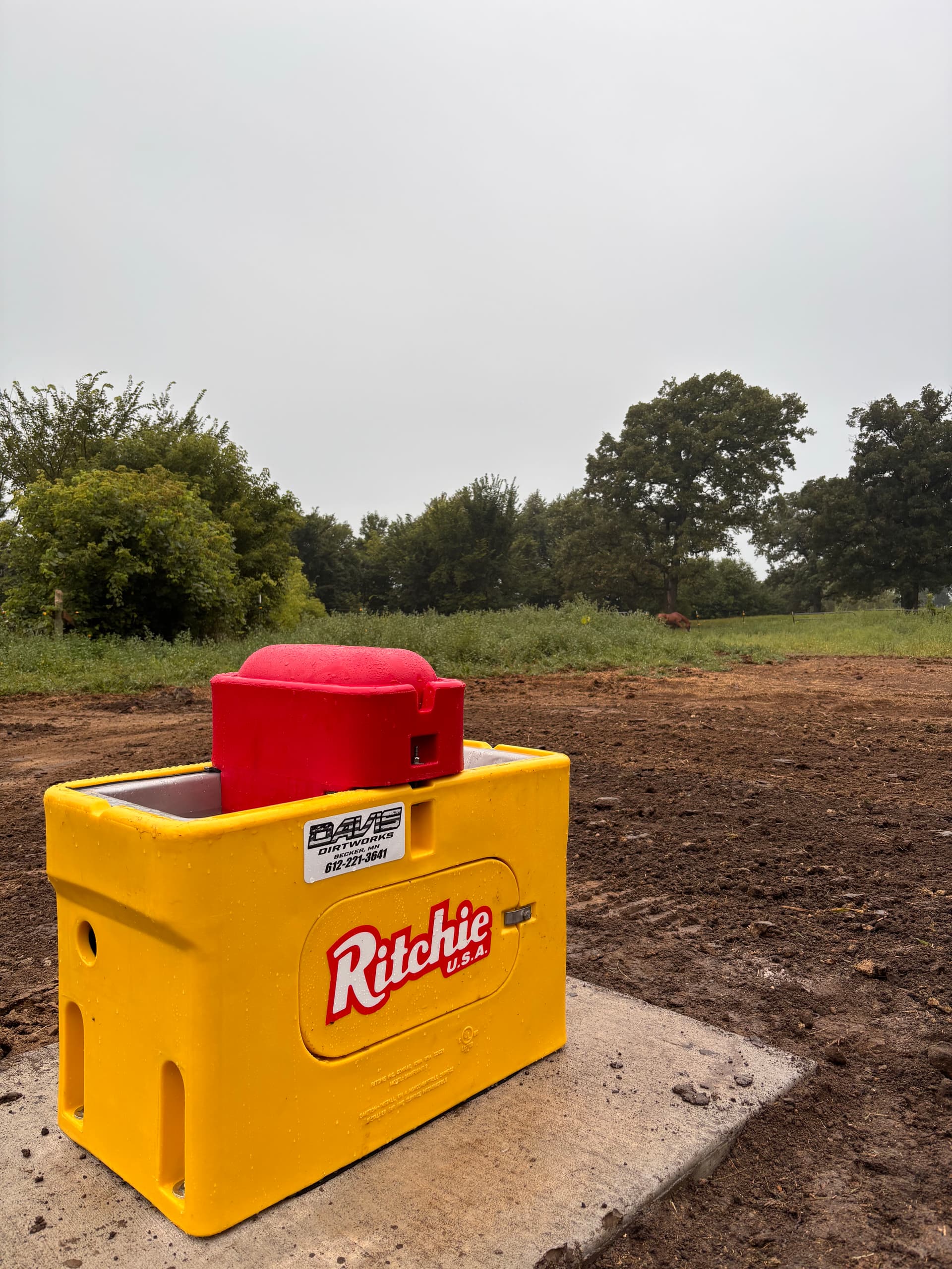 Ritchie Omni 2 Waterer and Yard Hydrant Install at Delano Horse Property image