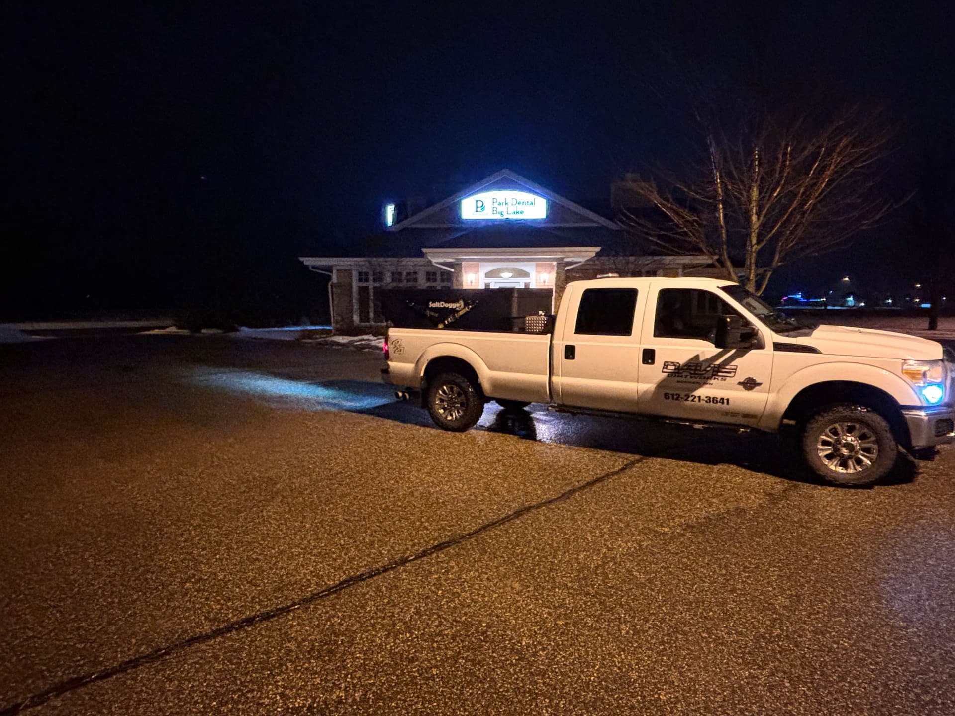 Gallery photos for Davis Dirt Works LLC: Ice-Free Parking Lot Success: Image #1