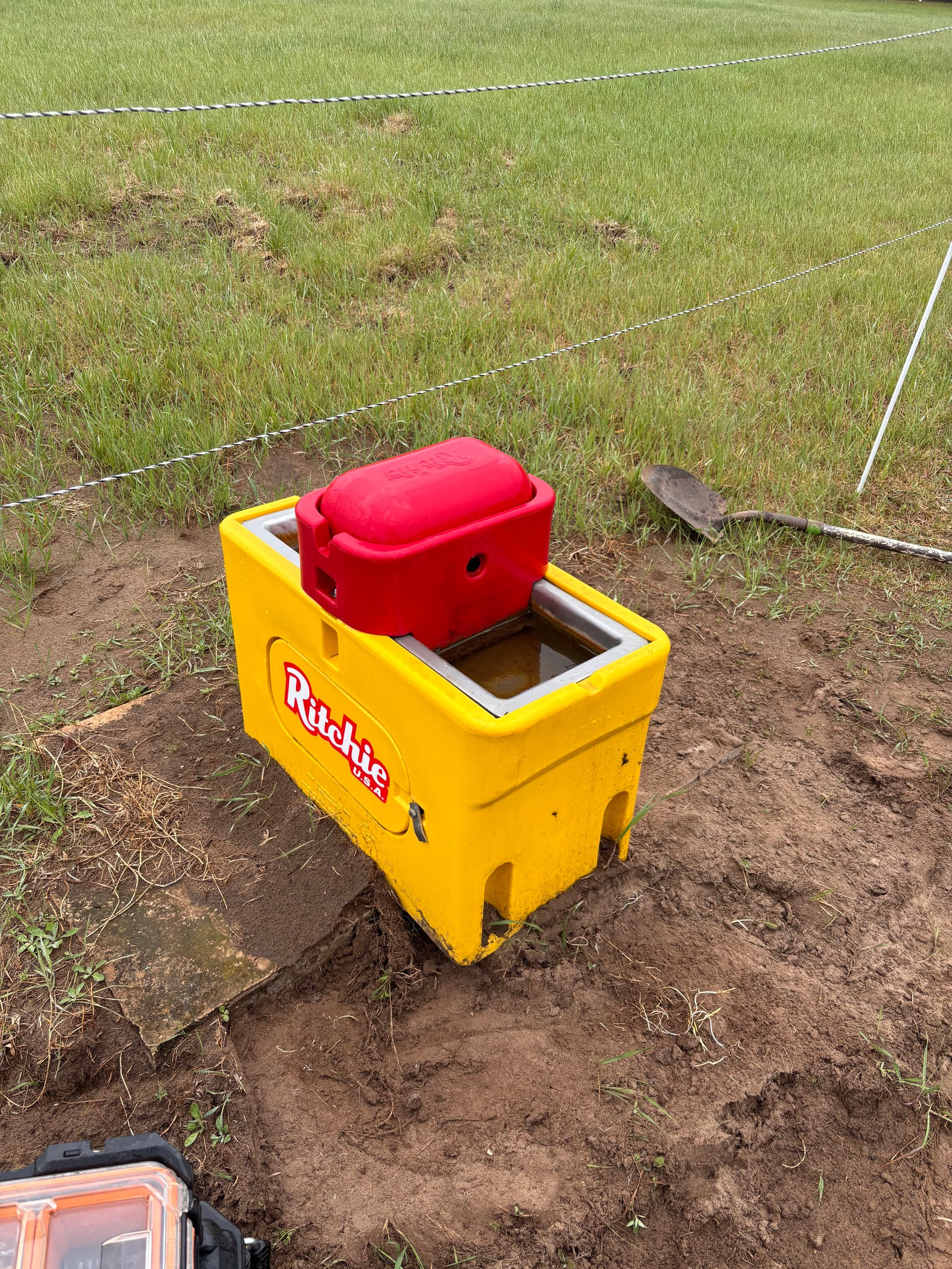 Gallery photos for New Concrete Pads Installed Under Ritchie Automatic Waterers: Image #3
