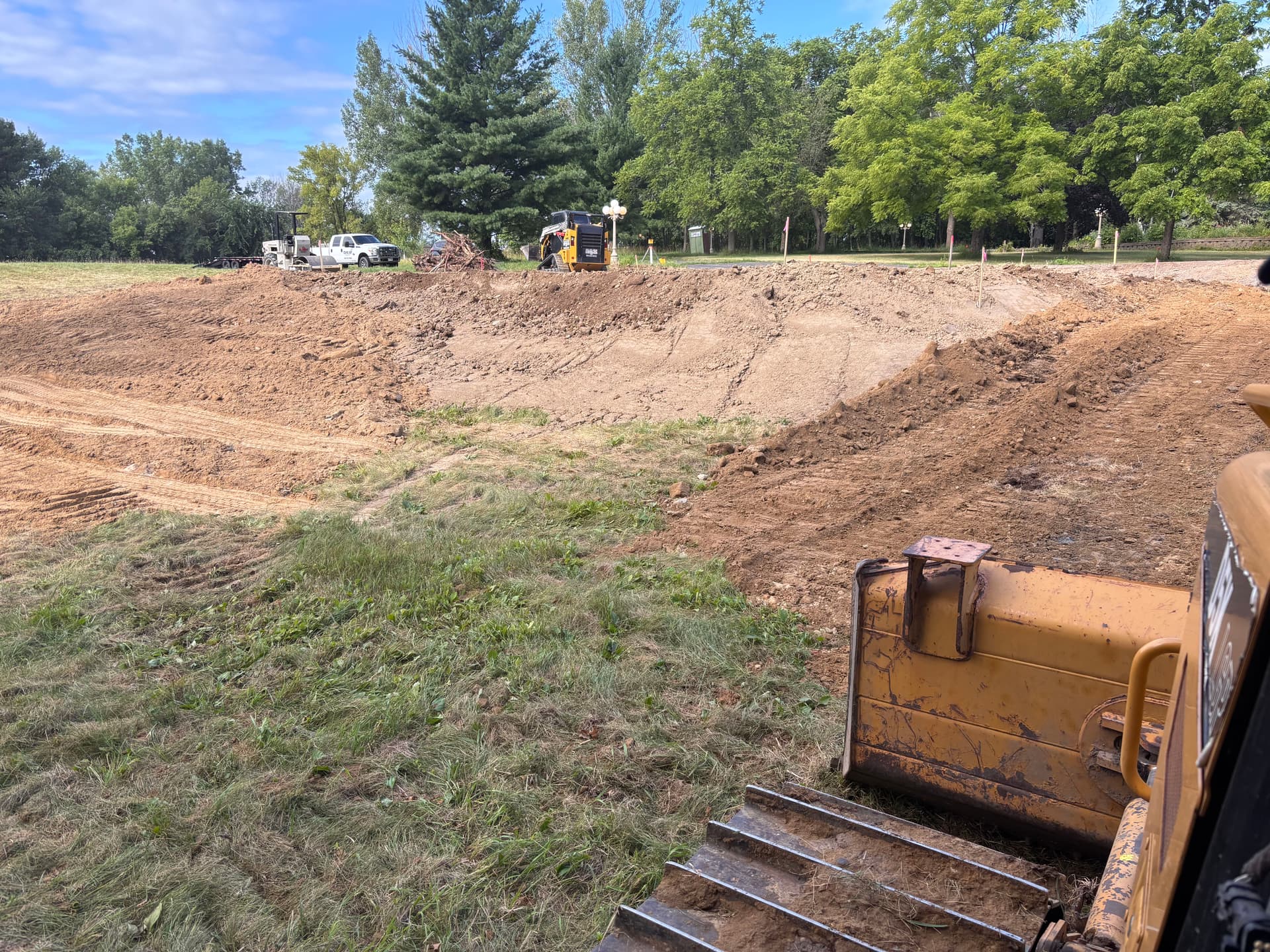 Gallery photos for Pole Barn Pad Site Prep and Fill Work in Corcoran: Image #2