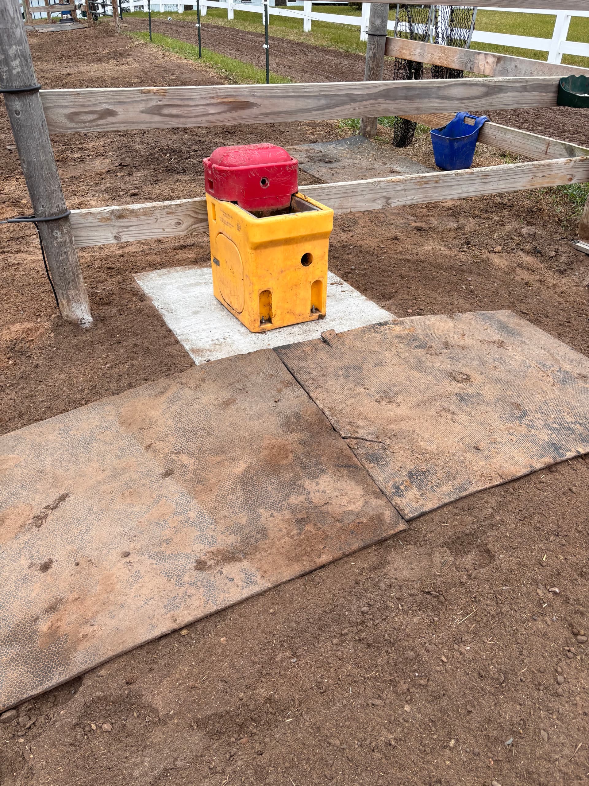 Gallery photos for New Concrete Pads Installed Under Ritchie Automatic Waterers: Image #1