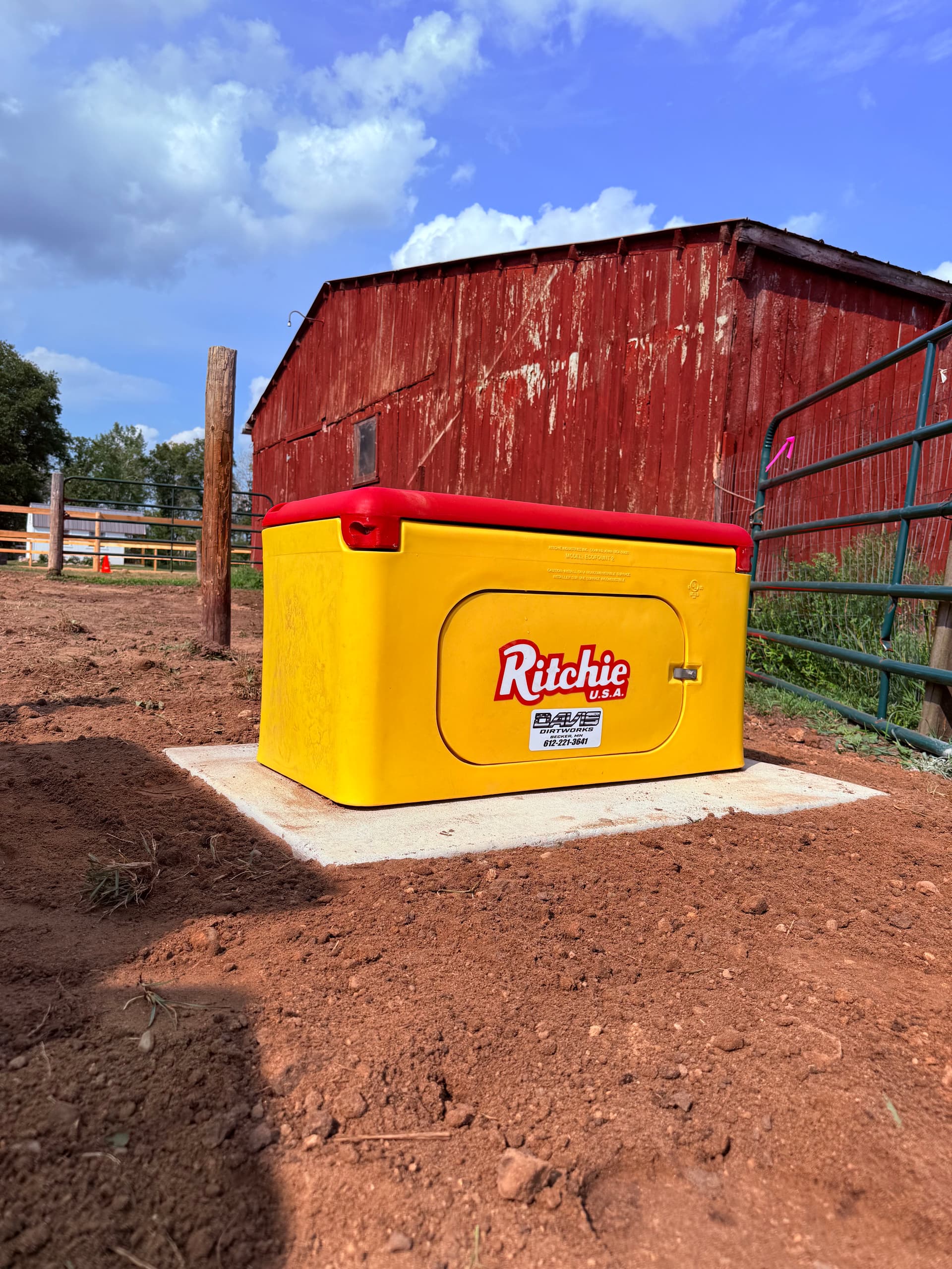 Ritchie EcoFount 2 Waterer and Yard Hydrant Install in Staples MN image