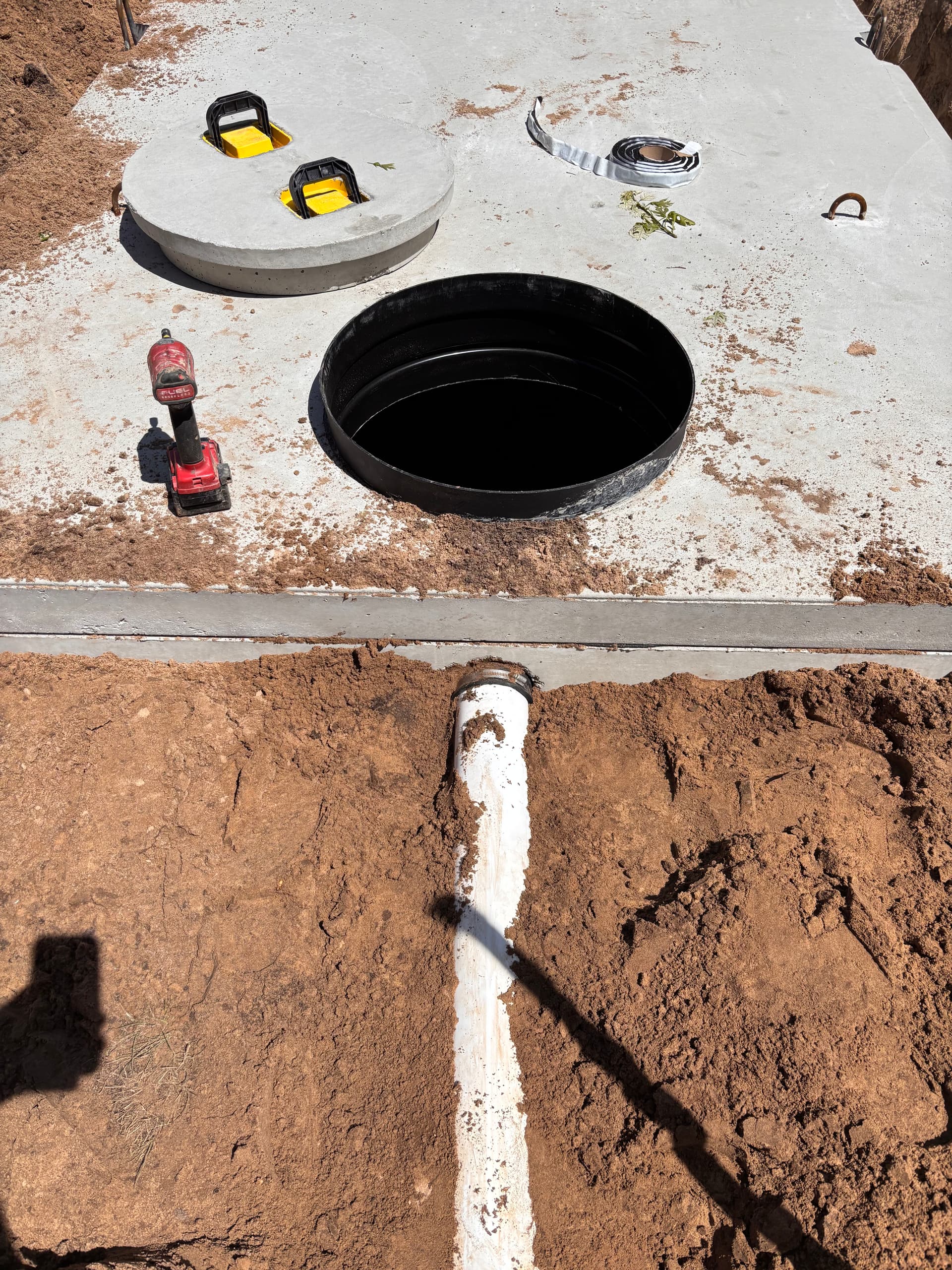 Gallery photos for Holding Tank Install and Shop Floor Prep in Ham Lake: Image #1
