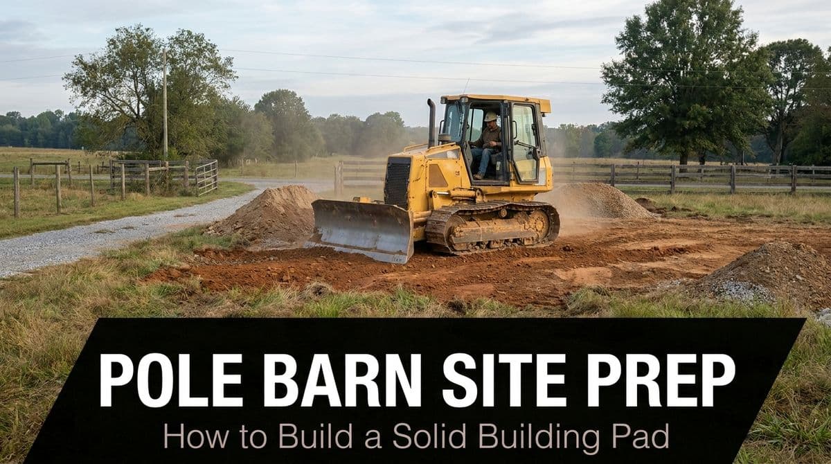 Featured post - Pole Barn Site Prep: How to Build a Solid Building Pad
